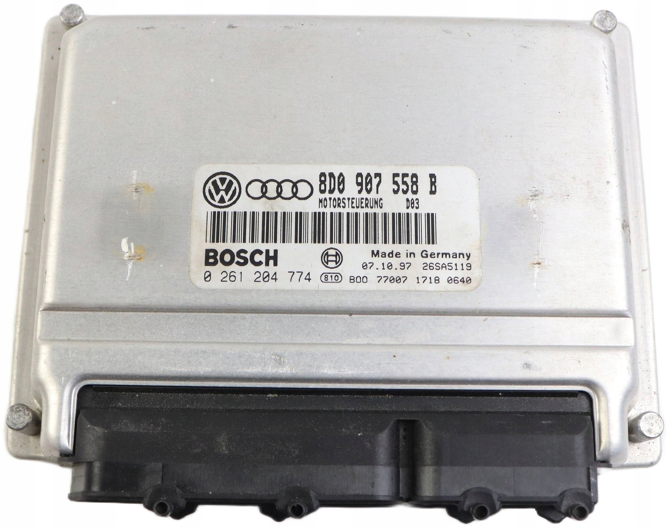 AUDI A4 B5 VW PASSAT B5 computer control unit of the engine 1.8 20V 8D0907558B