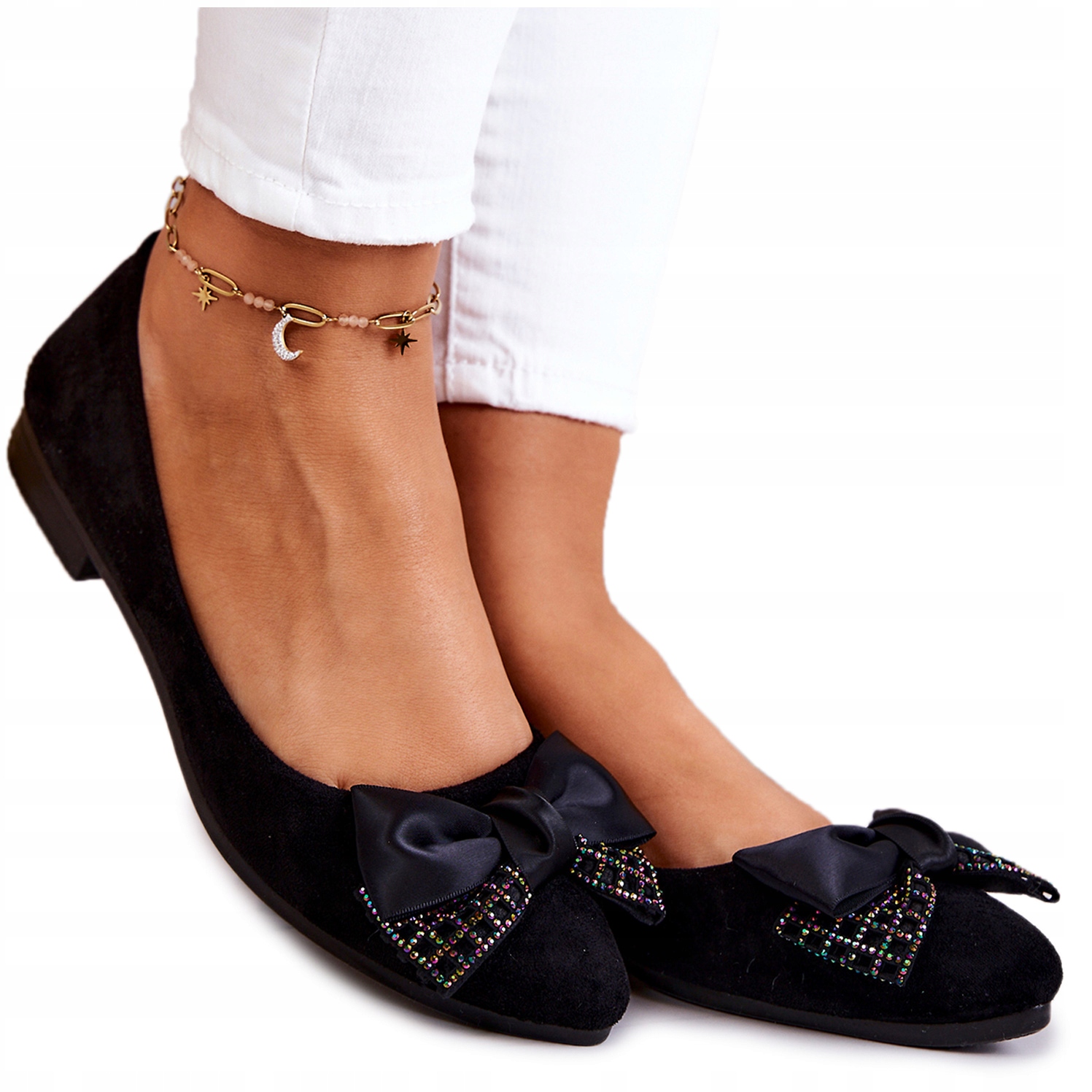 

Klasyczne Baleriny Kokarda Czarne 39