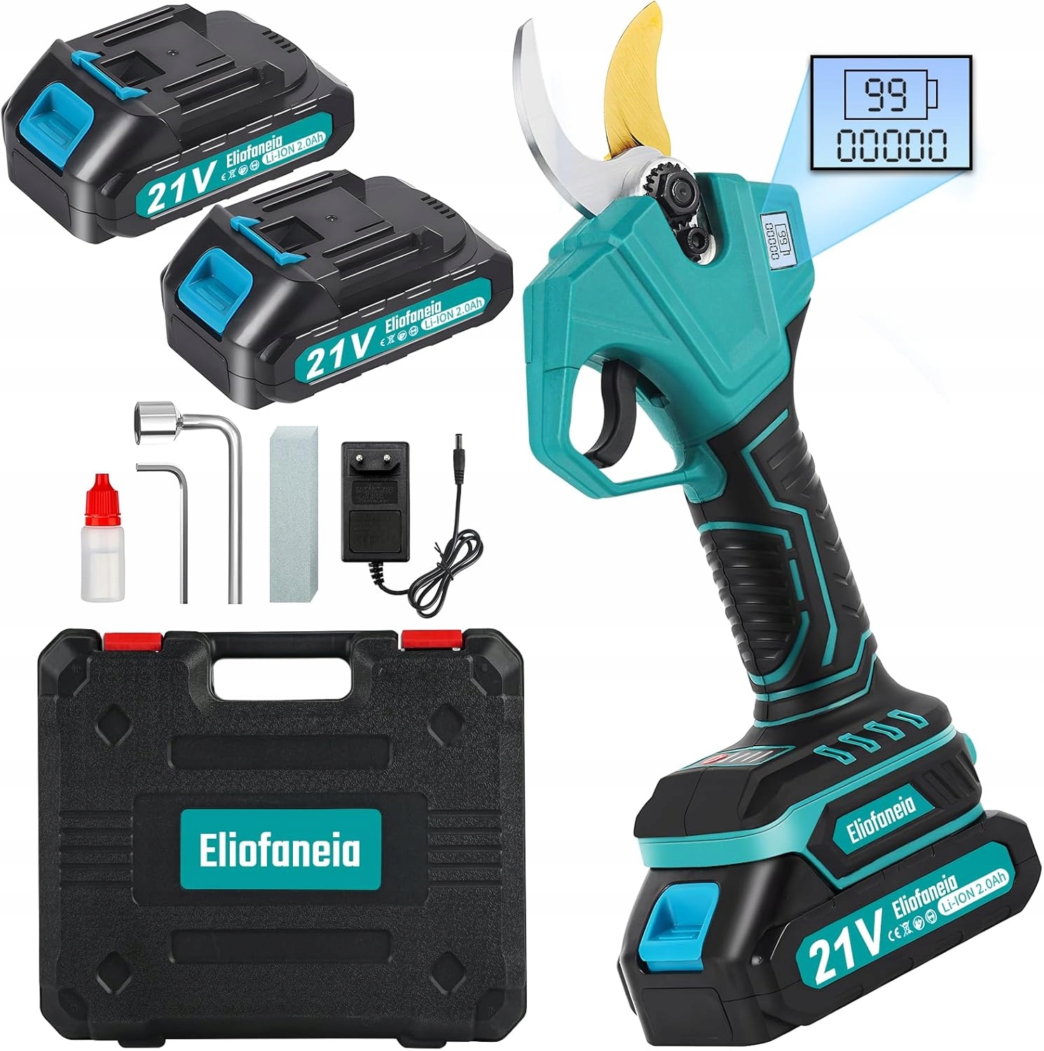 Nożyce Elektryczne Akumulatorowe 30MM 2000MAH 21V 6-8H Pracy