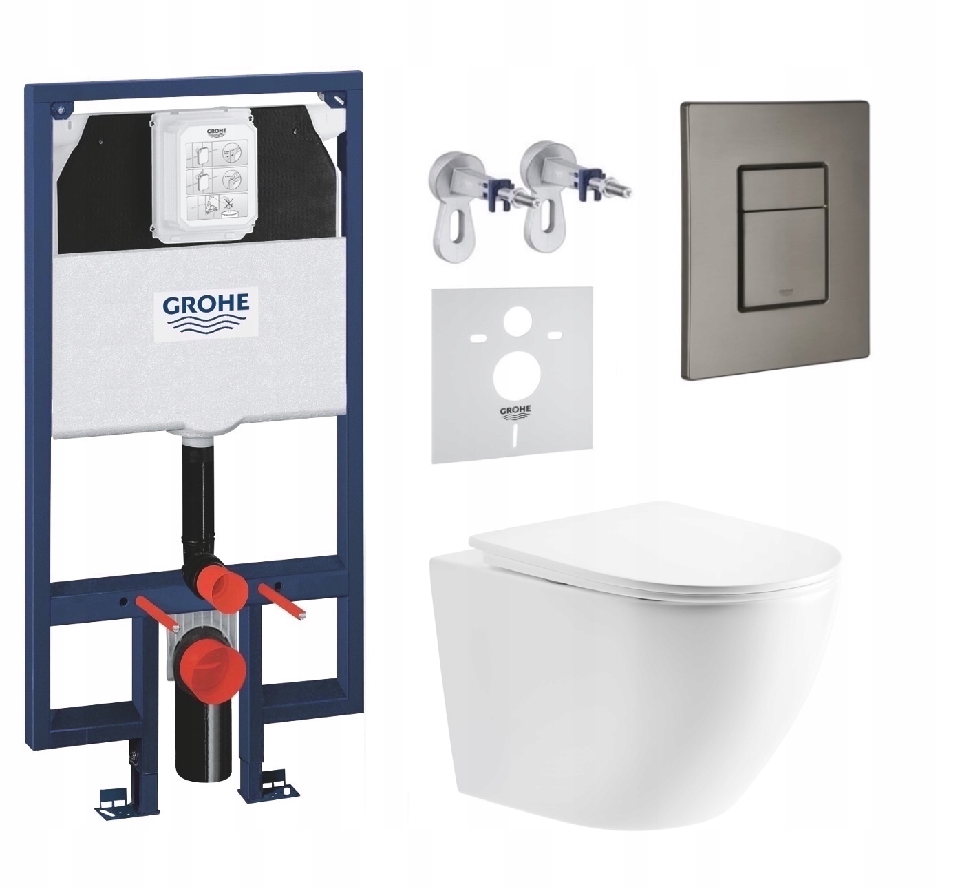 7v1 Wc Sada, Stelaz Grohe Slim Wc Miska Tornado Imprese Tlačidlo