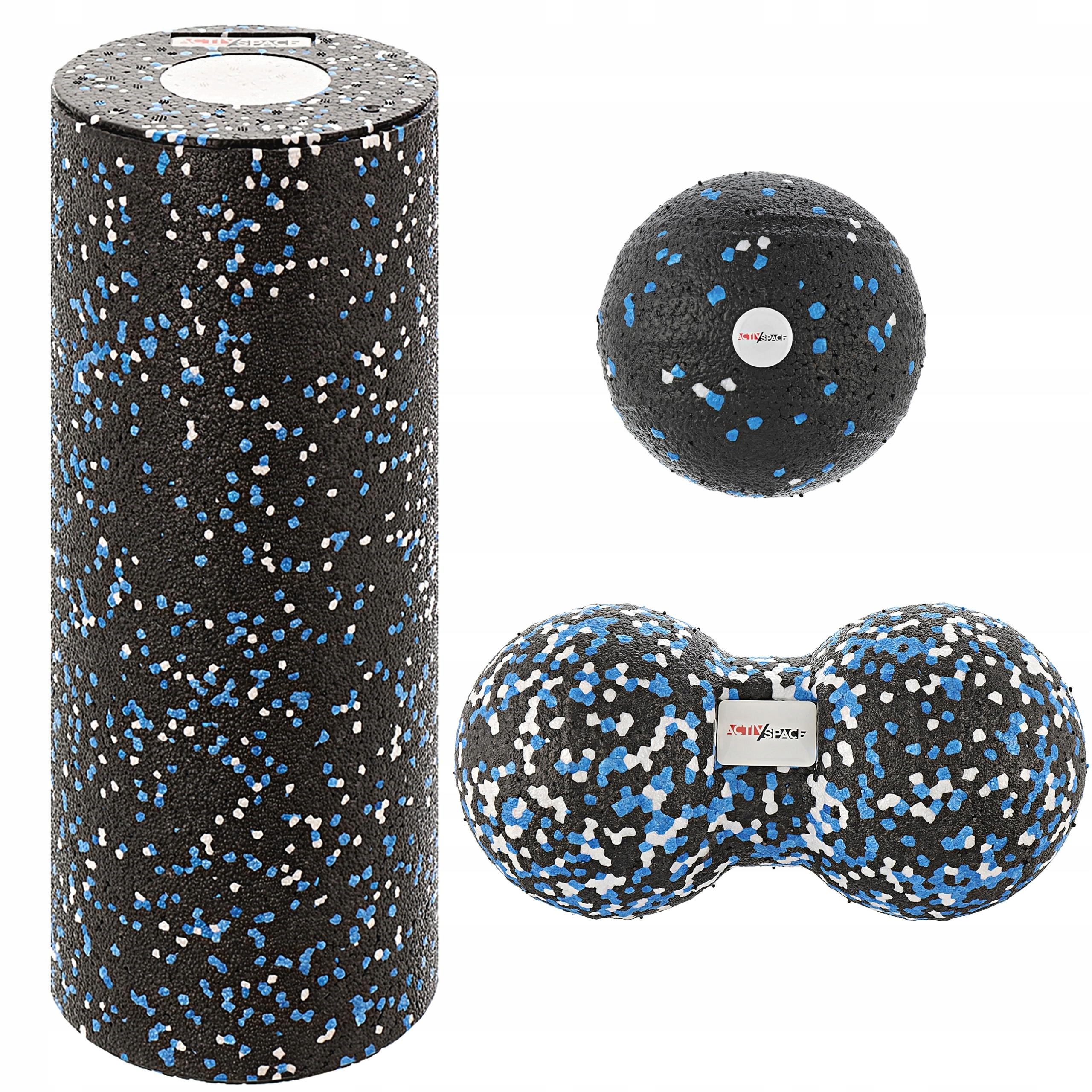 ZESTAW EPP DO MASAŻU 4W1 ROLLER + WAŁEK + PIŁKA + DUOBALL FITNESS CROSSFIT Kod producenta 5904183600208