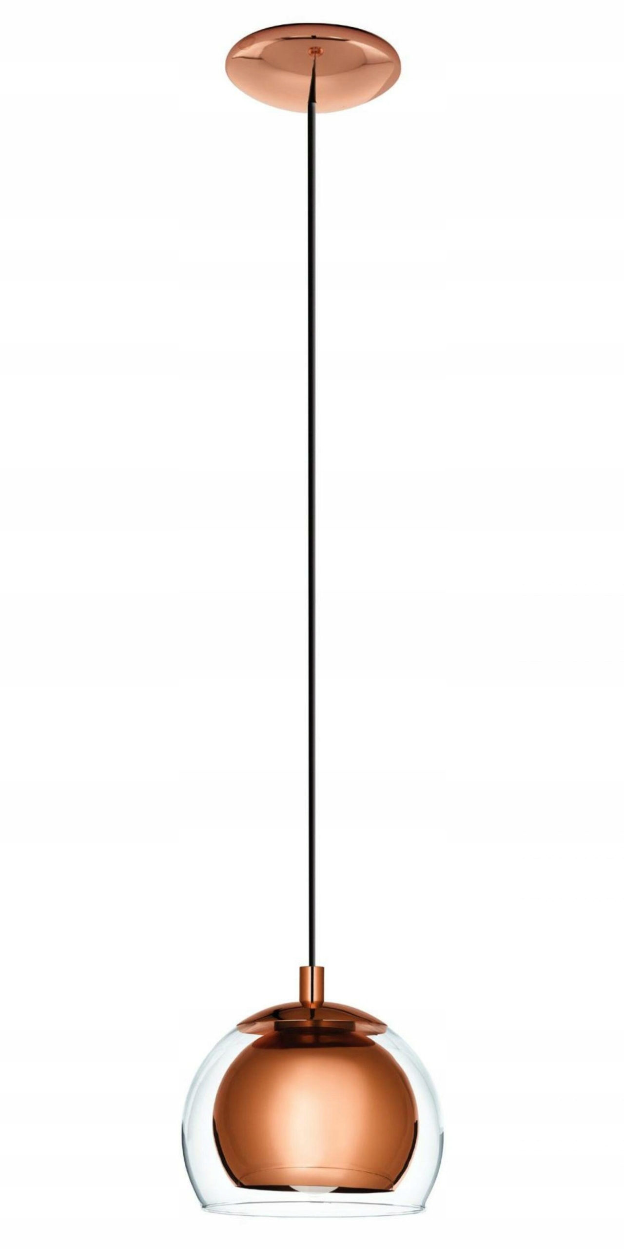 Závesné svietidlo Eglo Rocamar meď E27 40W priemer 19cm