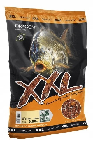 Zanęta Dragon XXL Karp 3kg Gruboziarnista, Prawdziwie Selektywna