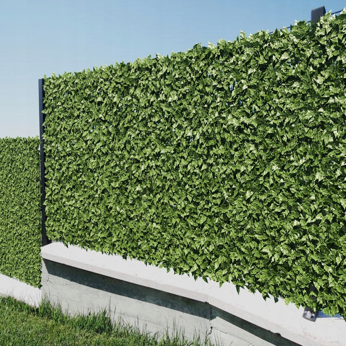 Bluszcz sztuczny Ciemny osłona balkonu płotu rolka żywopłot 1m x 3m Rodzaj siatka ogrodzeniowa