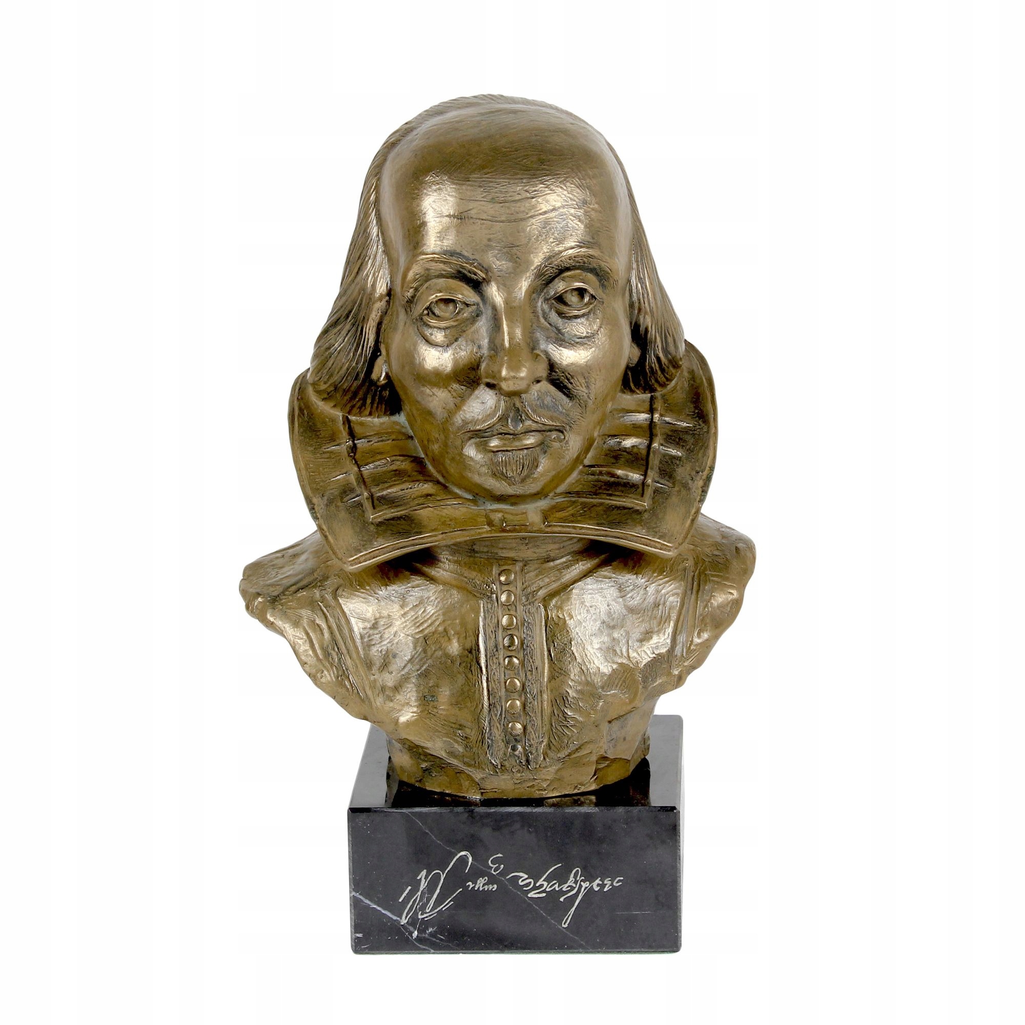 William Shakespeare – busta na mramoru, soška známé osoby, dekorace