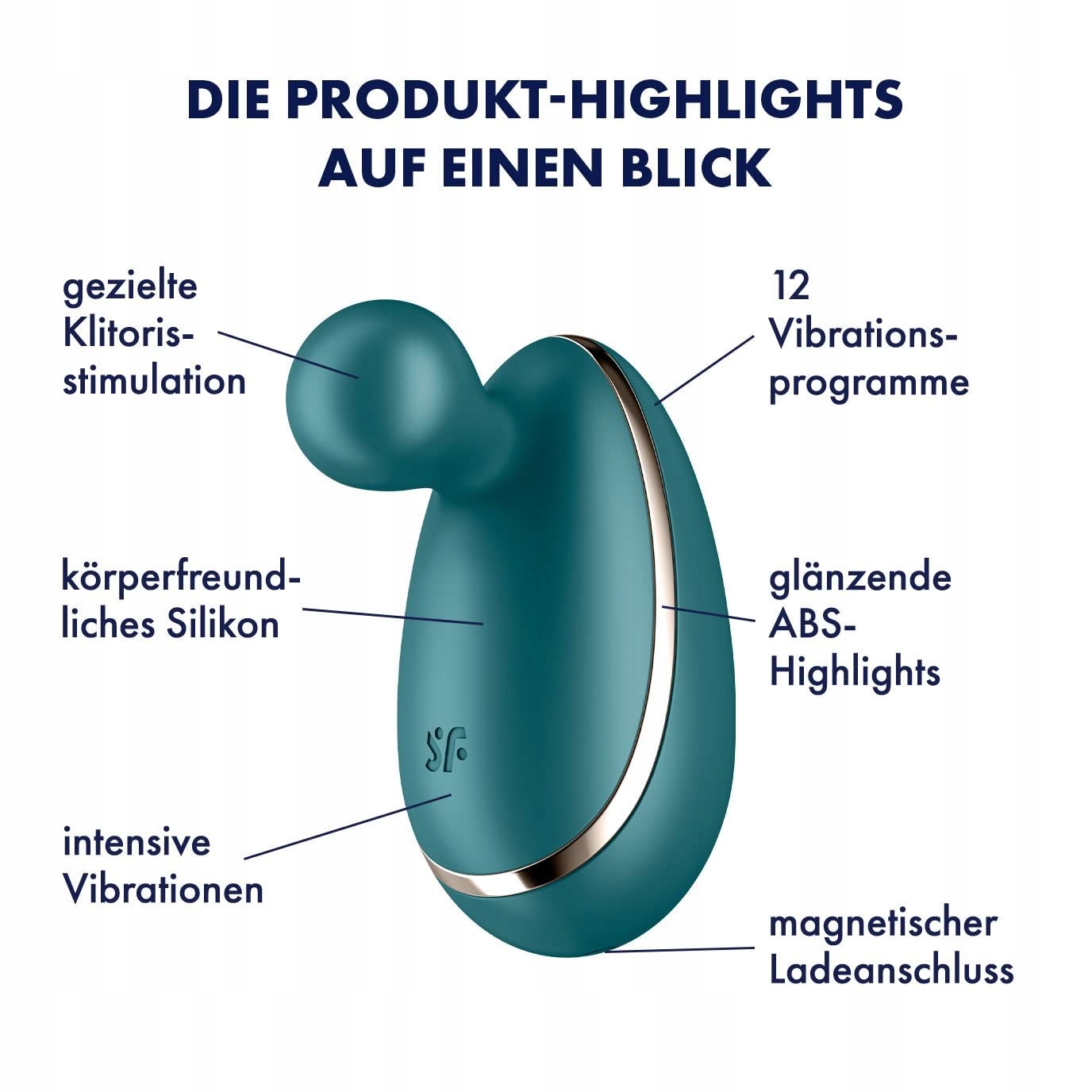 SATISFYER Spot On 1: Silikonowy Wodoodporny Wibrator dla Kobiet — miniatura 3