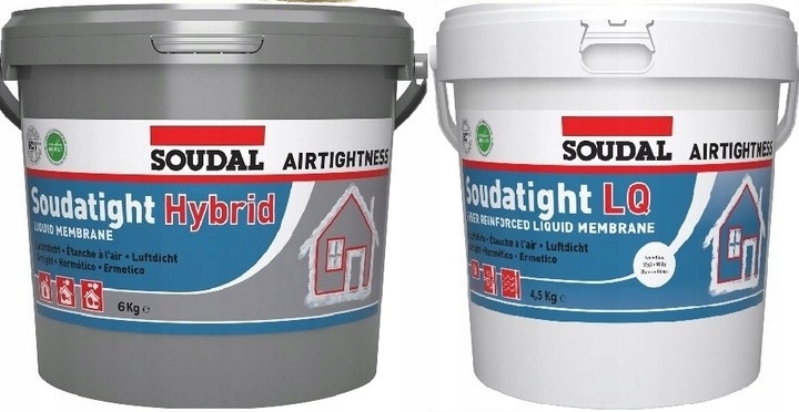 Sada Soudal Soudatight Hybrid 6 kg Lq 4,5 kg Biela Tesná montáž