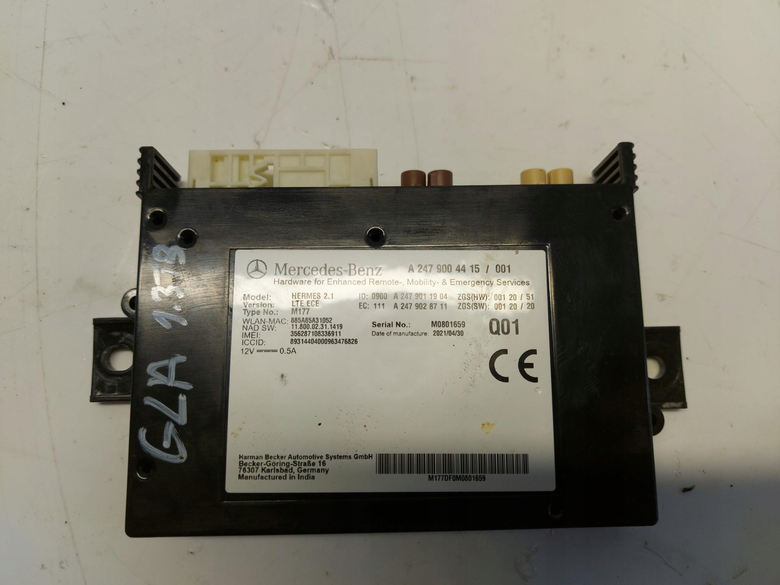 Mercedes GLA II H247 module control unit online
