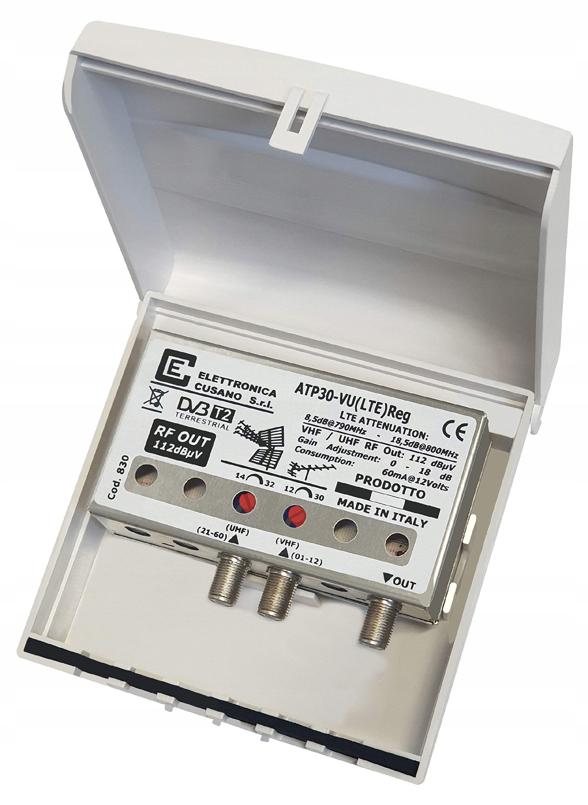 ELETTRONICA CUSANO WZMACNIACZ ANTENOWY TV Z FILTREM LTE/4G