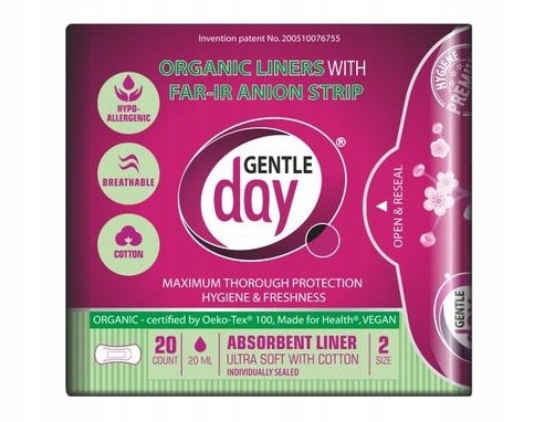 

Gentle Day Wkładki pochłaniające wilgoć Eko 20szt