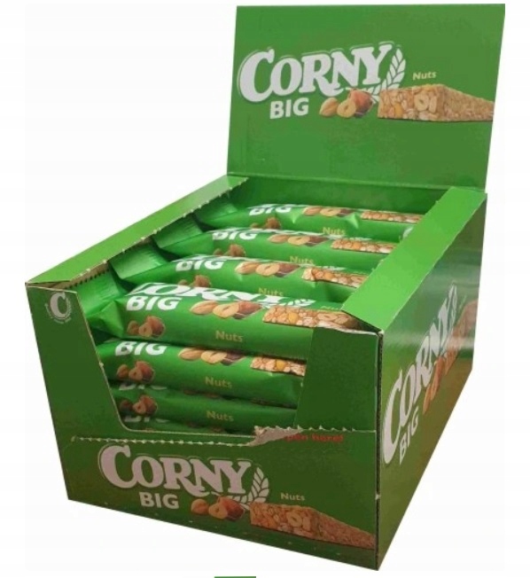 24x 50g Corny Big baton zbożowy z orzechami laskowymi Karton