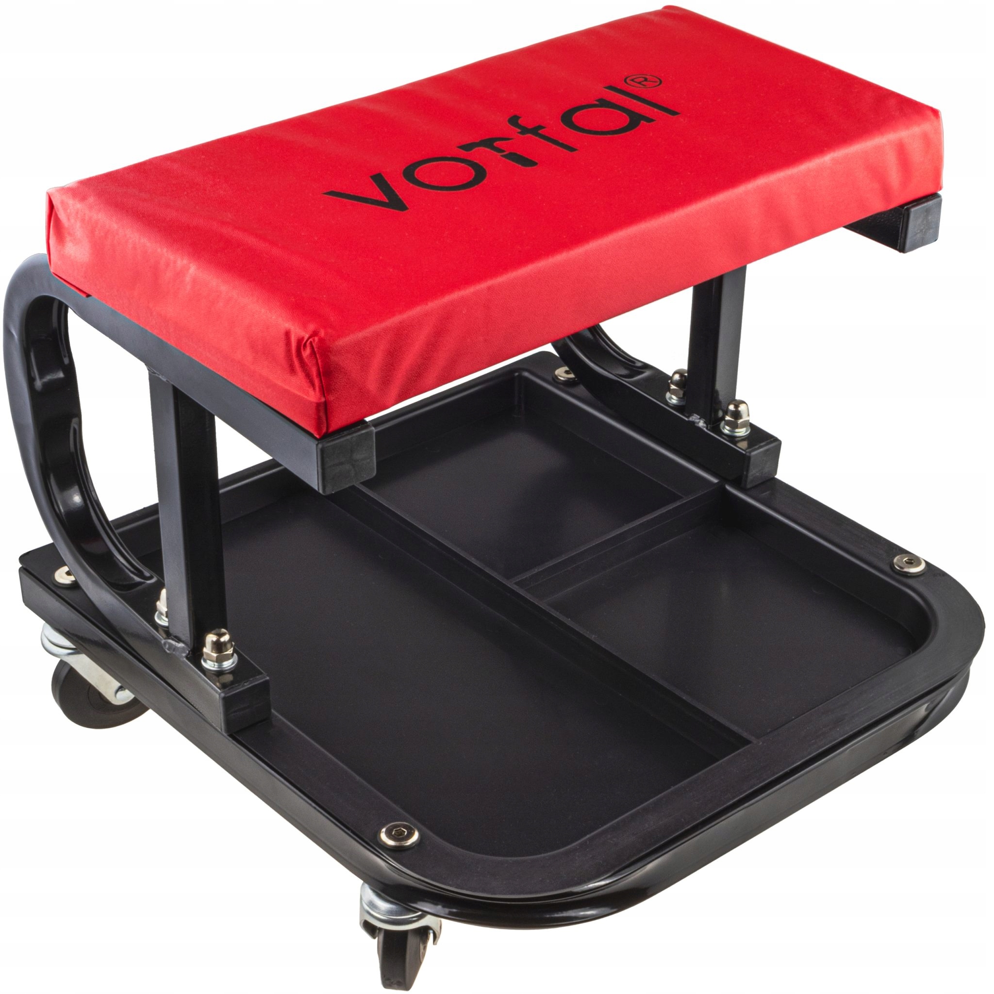 STOŁEK WARSZTATOWY TABORET Z PÓŁKĄ SIEDZISKO 360°