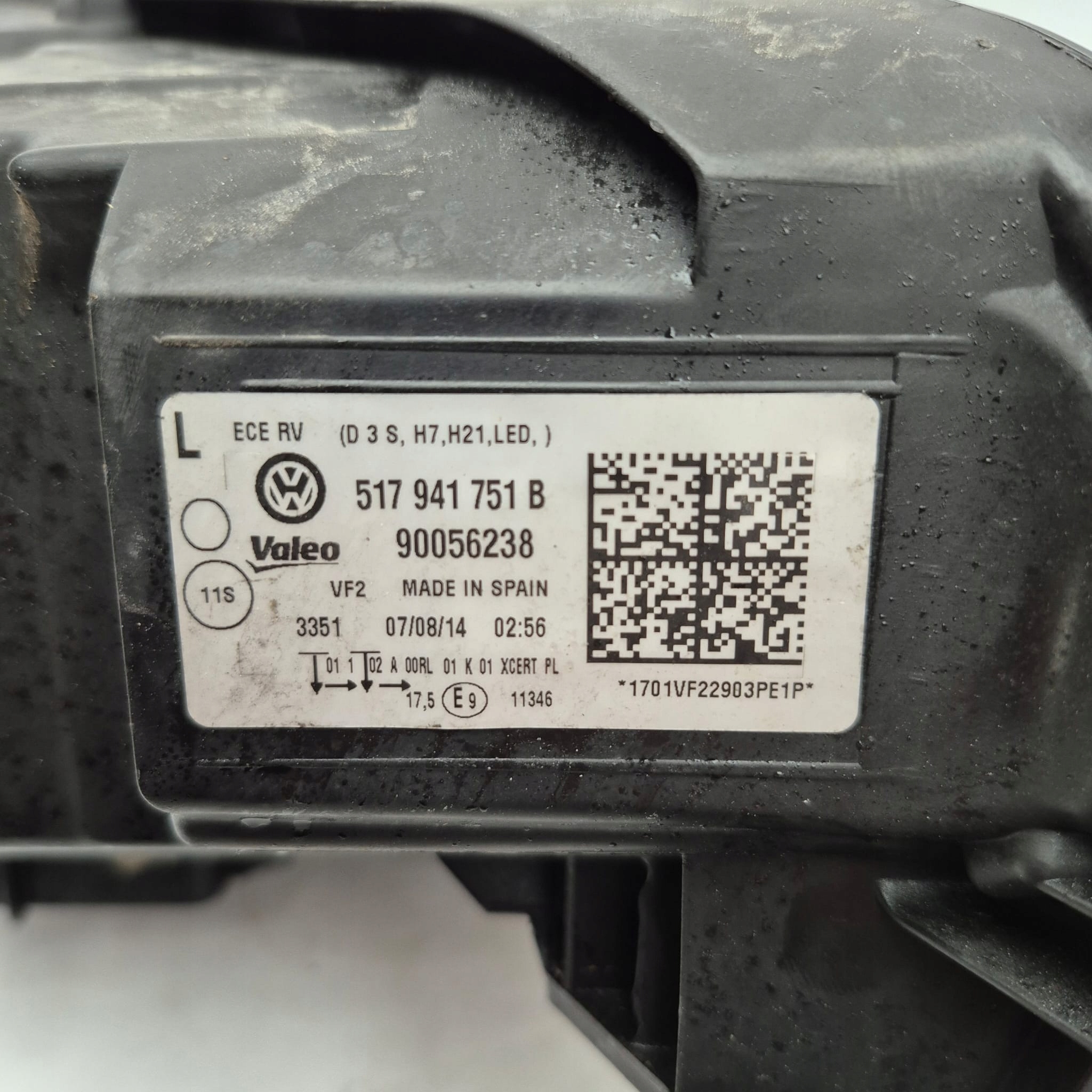 VW SPORTSVAN 14-18 light left front front XENON 517941751B