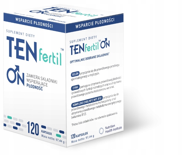 

TENfertil On 120 kapsułek dla mężczyzn płodność