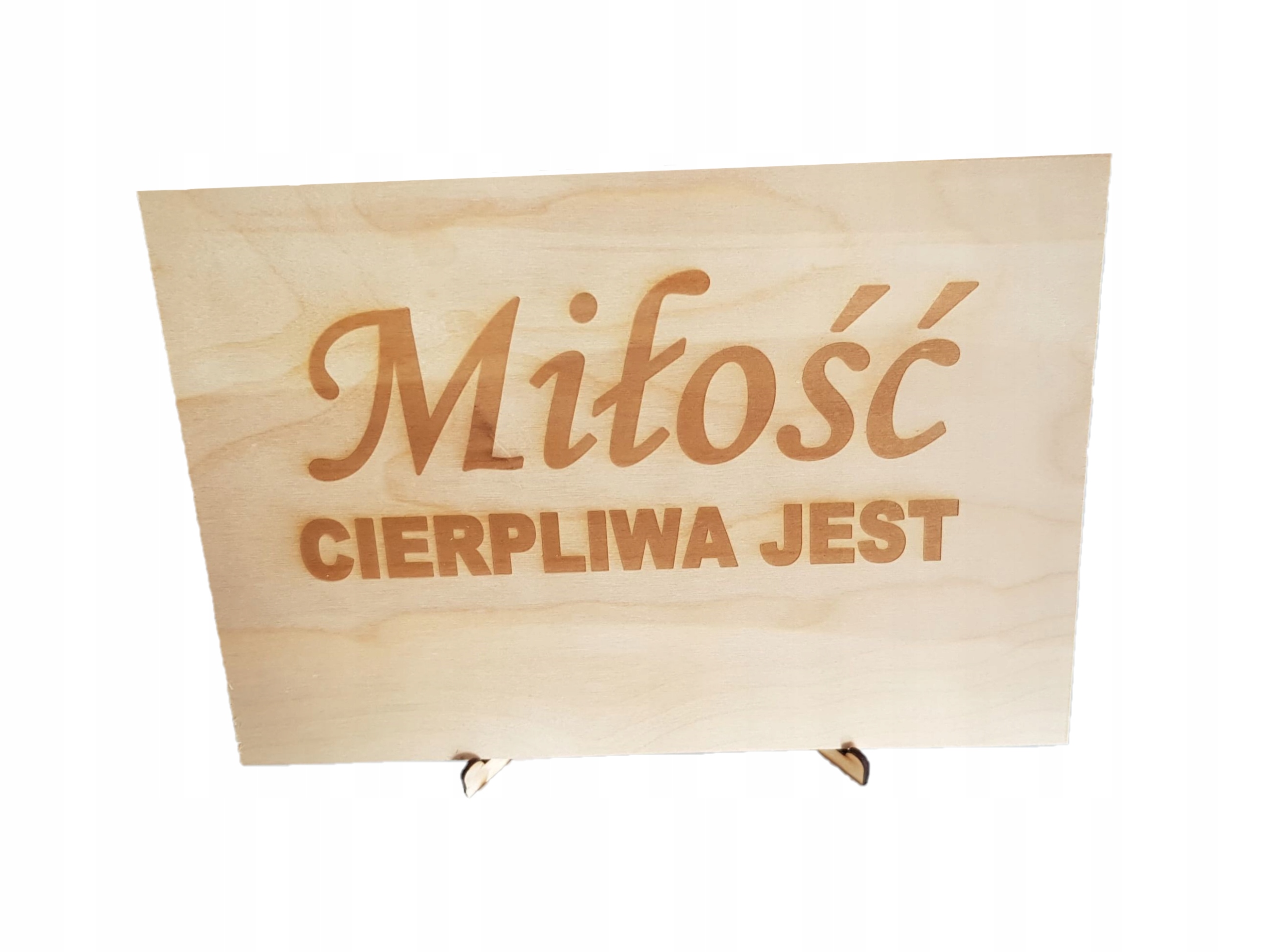 TABLICZKI HYMN O MIŁOŚCI 20X30CM 16 SZTUK DREWNO EAN (GTIN) 5905220302642