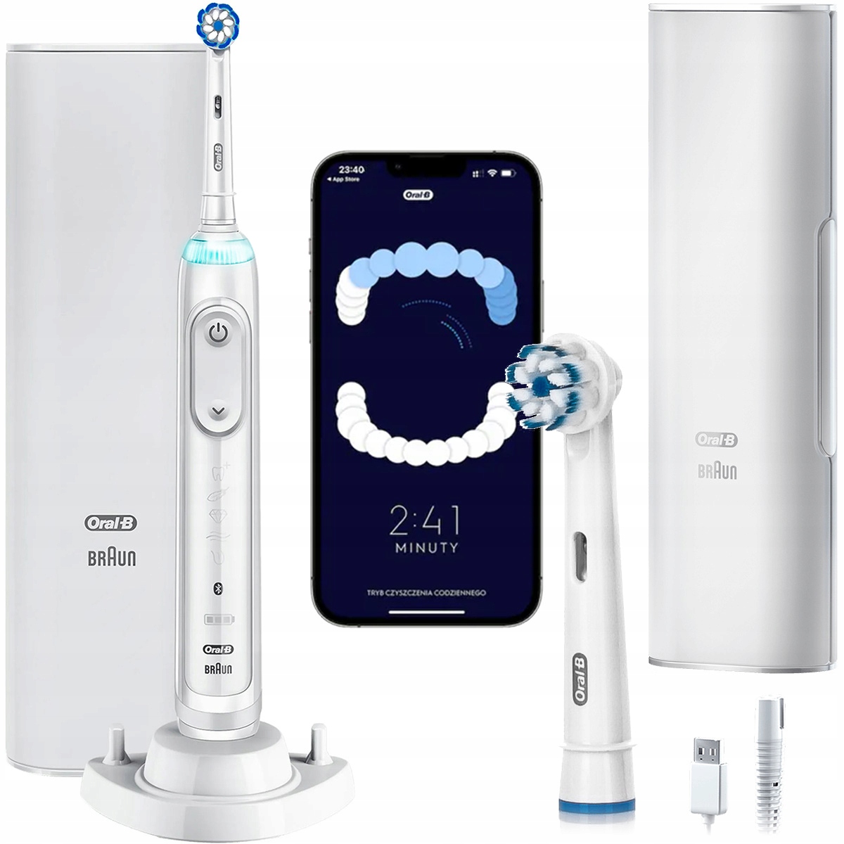 Szczoteczka Elektryczna Braun Oral-b Genius X 20100s Ai Travel Luxe Case