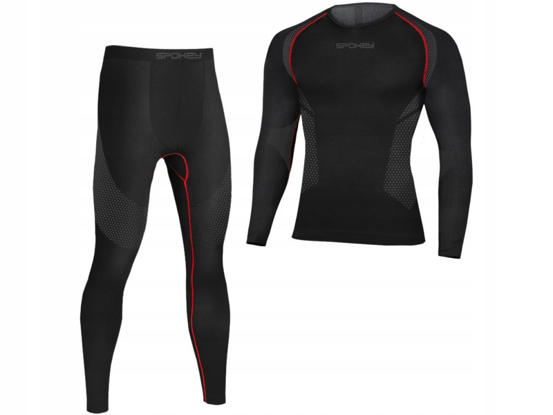 Bielizna termoaktywna Spokey Lee (rozmiar XL/XXL) Czarno-czerwony