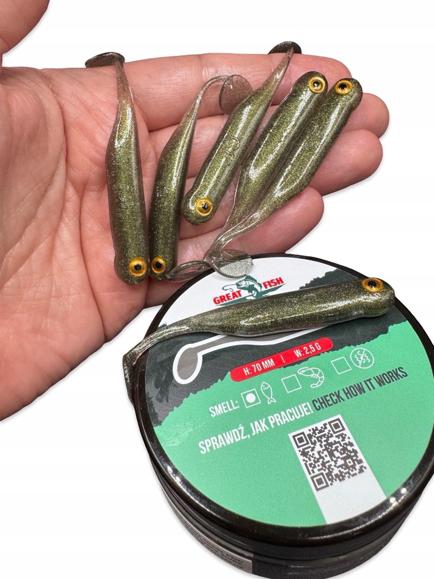 Guma Great Fish GF1 Fish Scent Natural 7cm 2,5g 6SZT