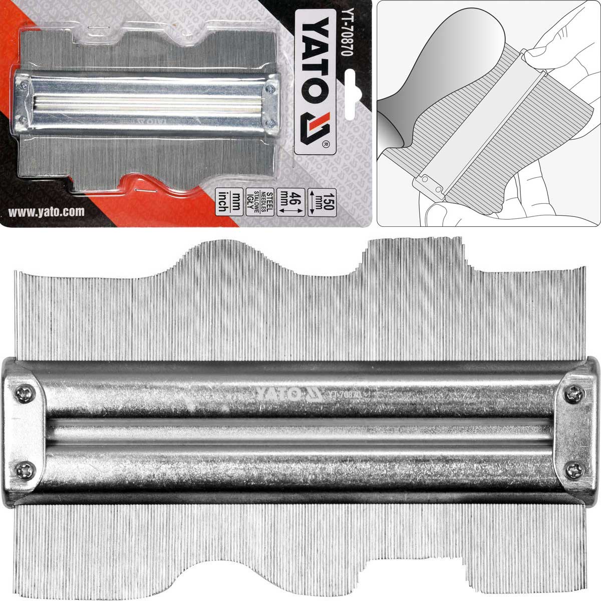 

Yato Wzornik Przenoszenia Kształtów Szablon Metal