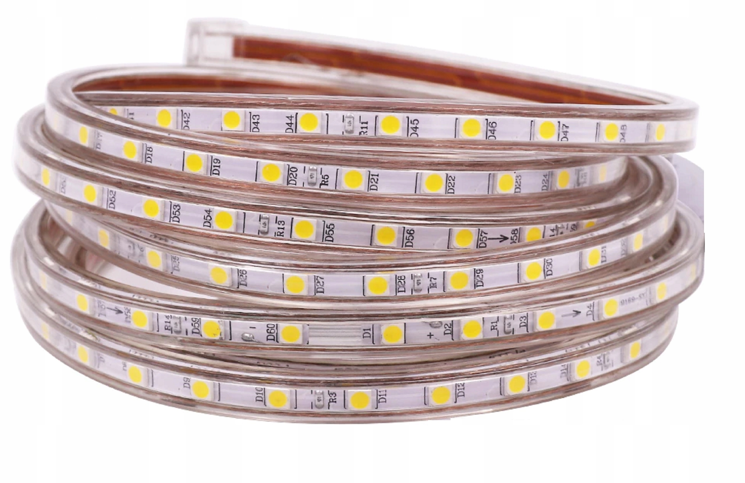 ZEWNĘTRZNA TAŚMA LED 230V IP68 5050 CIEPŁY / ZIMNY