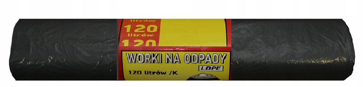 

Worki na odpady śmieci 120l 10 szt. czarne grube