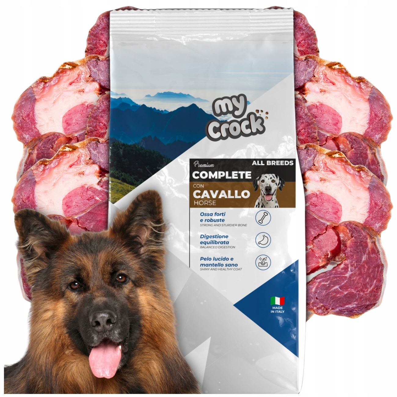 Suché Krmivo Pro Dospělého Psa S Koněm 15 Kg Bez Kuřecího Masa Labradorský Ovčák