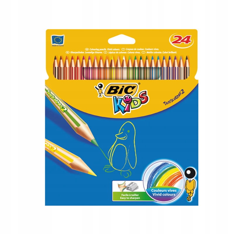

Kredki ołówkowe 24 Tropicolors Bic