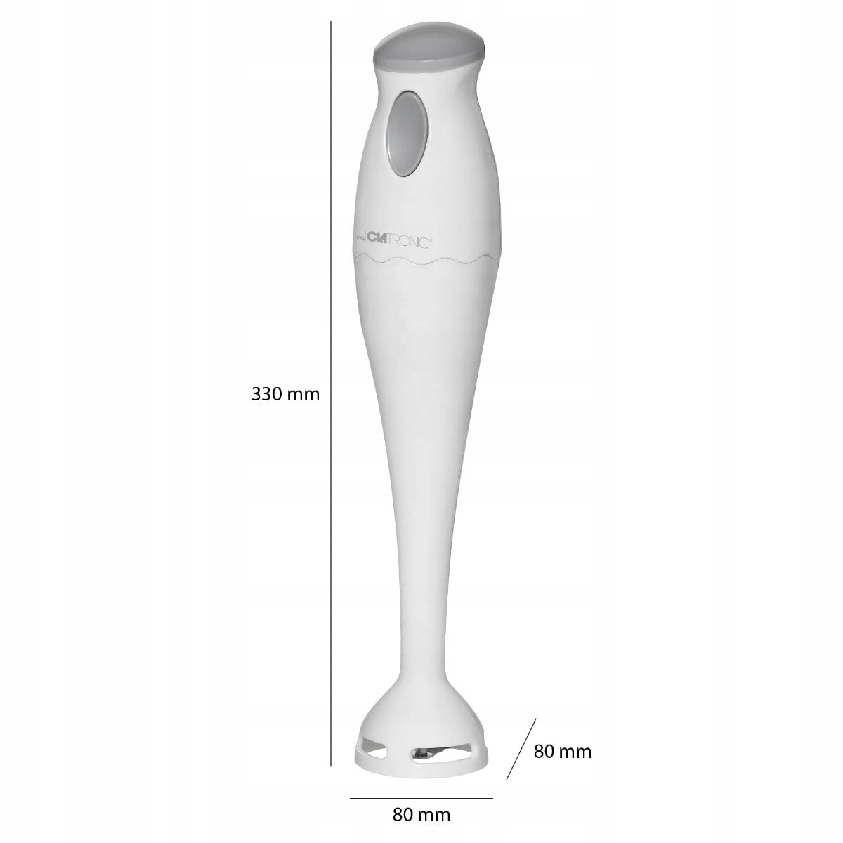 CLATRONIC Blender Ręczny 180W Do Smoothie Zupy Puree Biały Z Pojemnikiem — miniatura 7
