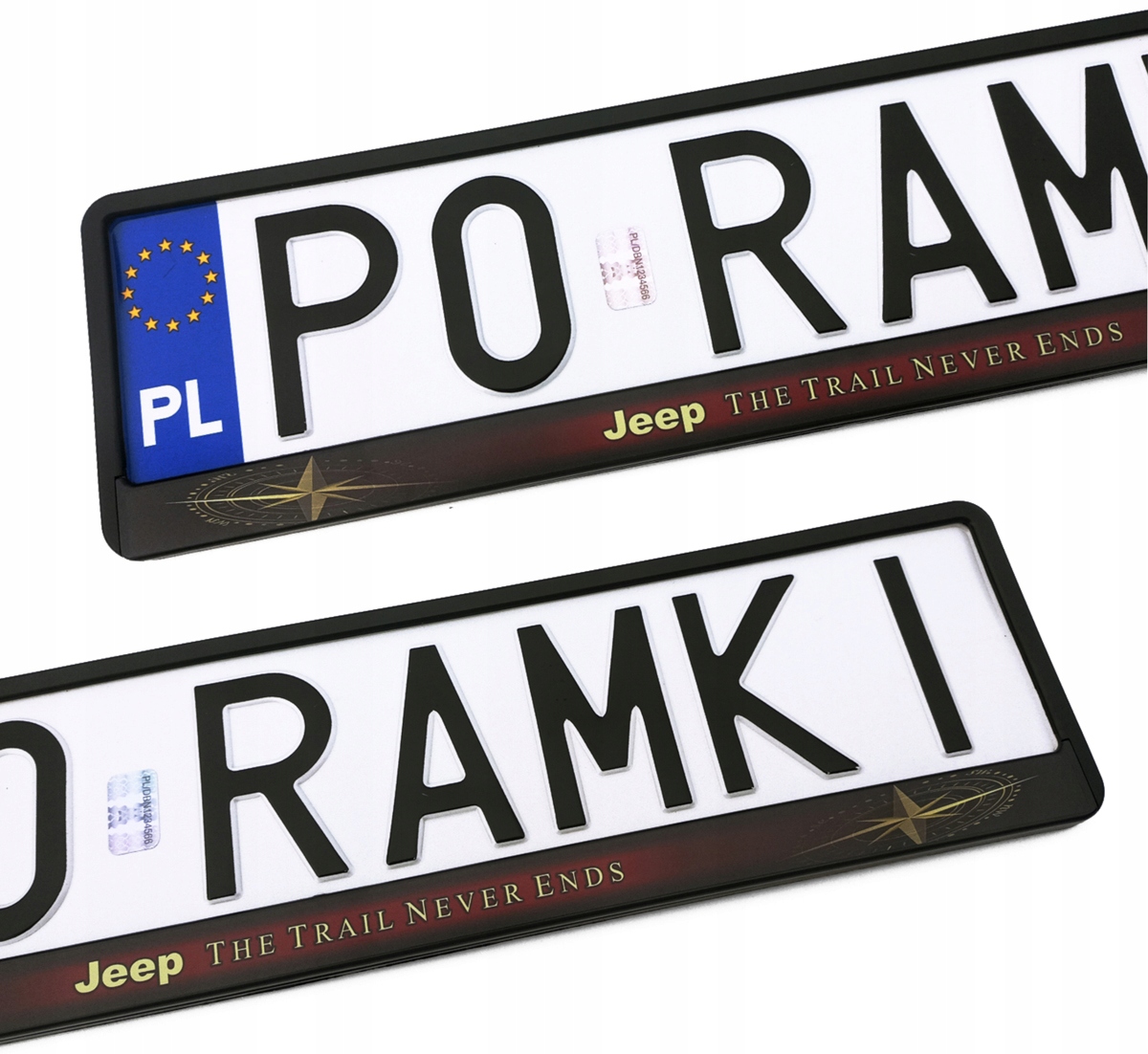 Jeep Grand Cherokee Renegade Commander Compass ramki pod tablice do tablic