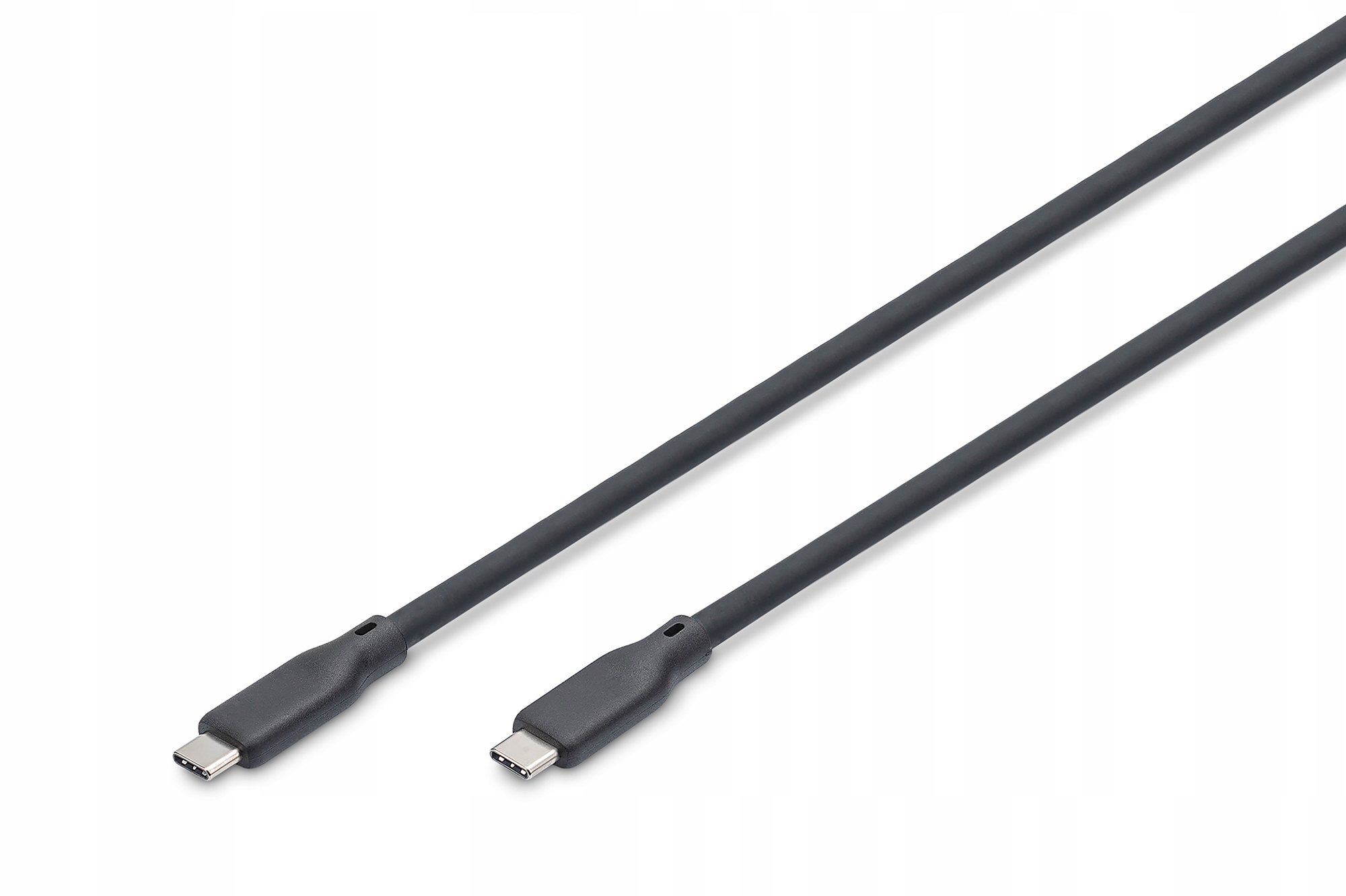 Digitus Kabel silikonowy Usb-c Usb-c Usb 3.2 Gen2 1 m czarny