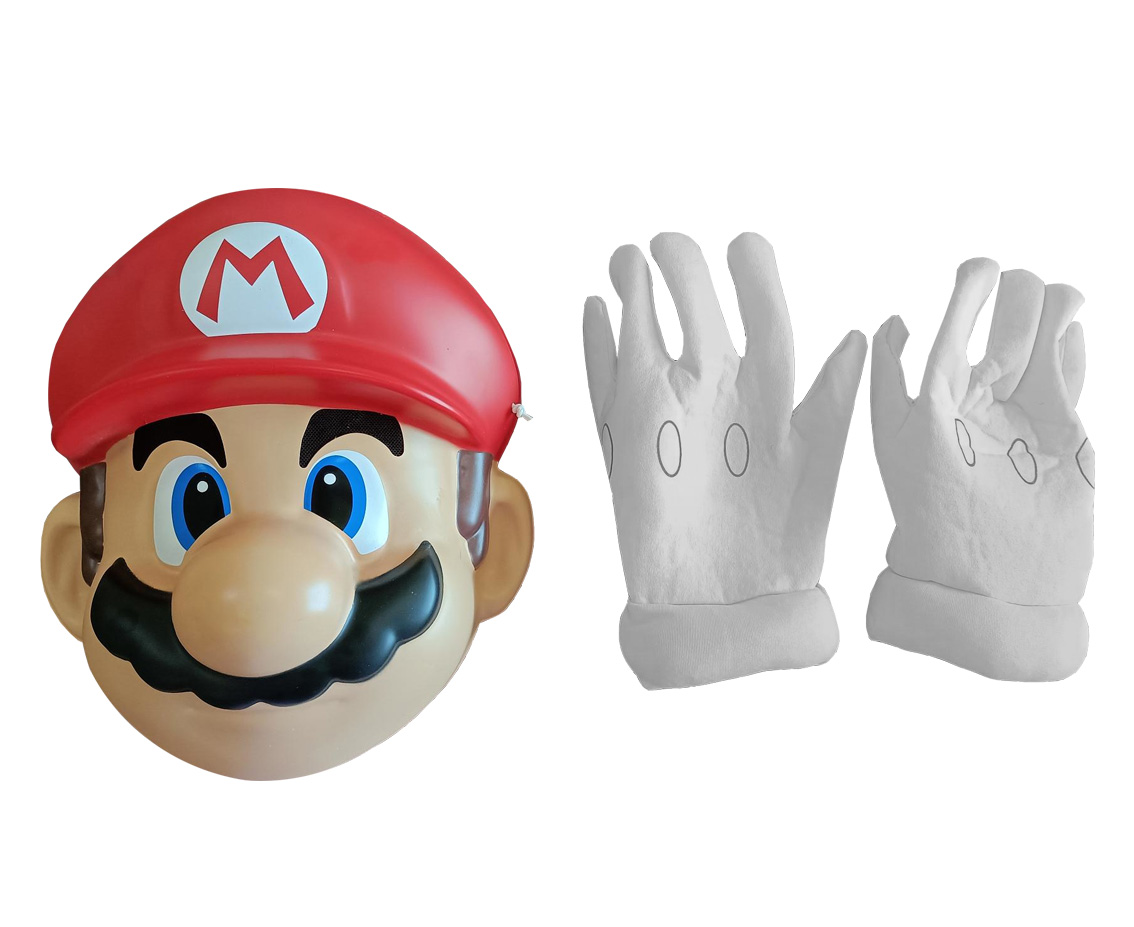 

Akcesoria Mario Nintendo maska rękawiczki