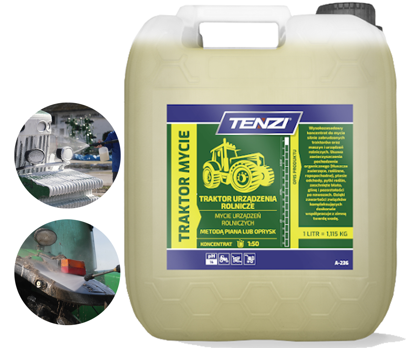 Čisticí prostředek na mytí zemědělských strojů Tenzi Koncentrát Pěna 5L