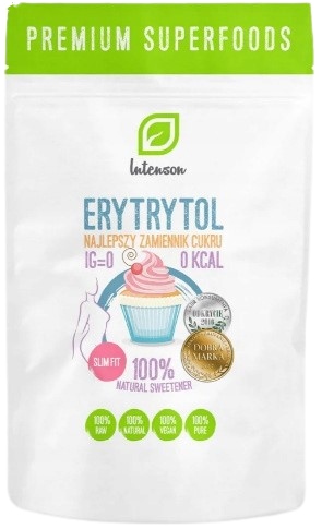 Intenson ERYTRITOL 1kg SLADIDLO NATURAL Náhrada cukru 0kcal Diéta