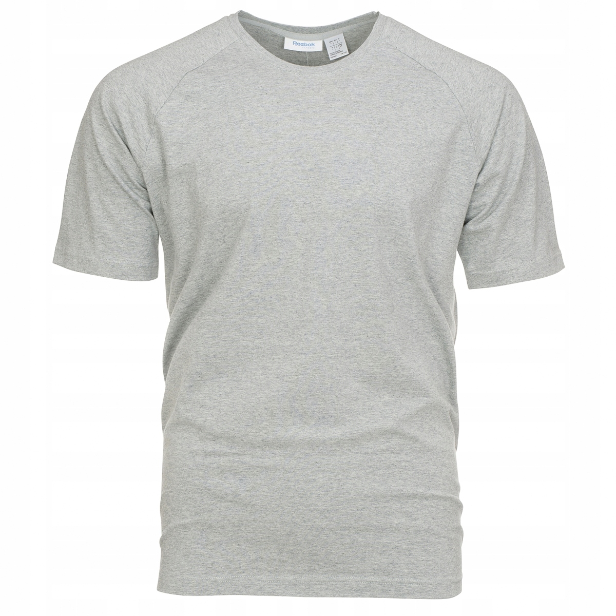 

Reebok t-shirt koszulka męska szara gładka L