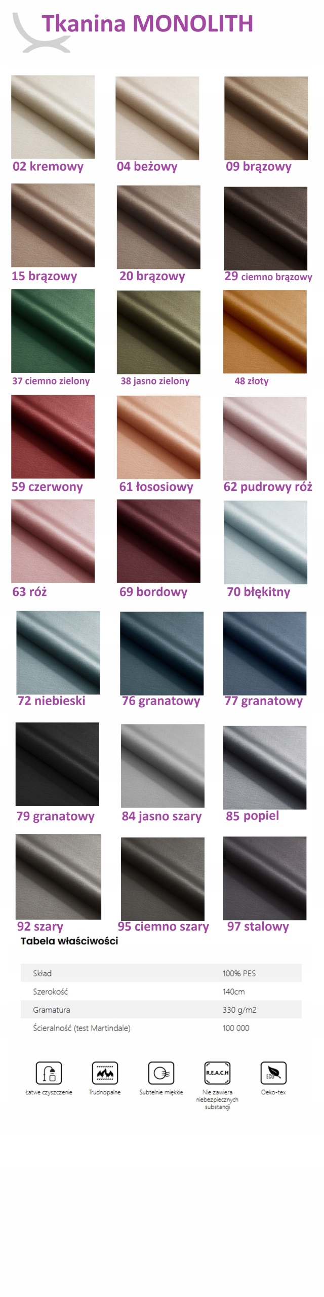 GARDEROBA DO PRZEDPOKOJU panele tapicerowane NOE Głębokość mebla 40 cm