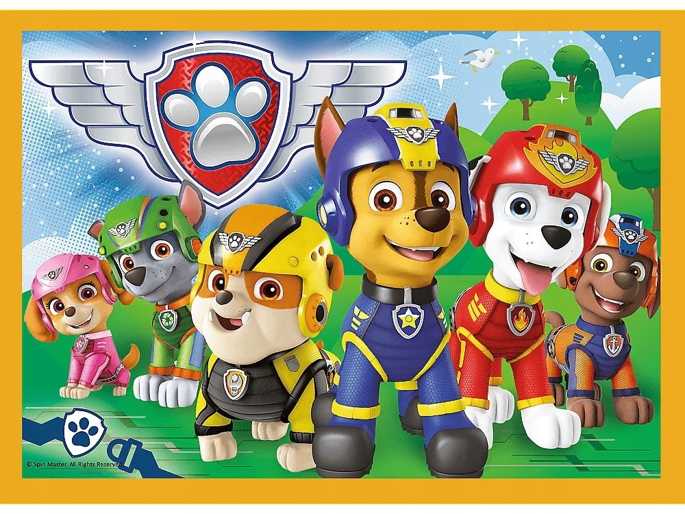 PUZZLE 4W1 WAKACYJNY PSI PATROL PAW PATROL TREFL Kod producenta 34395