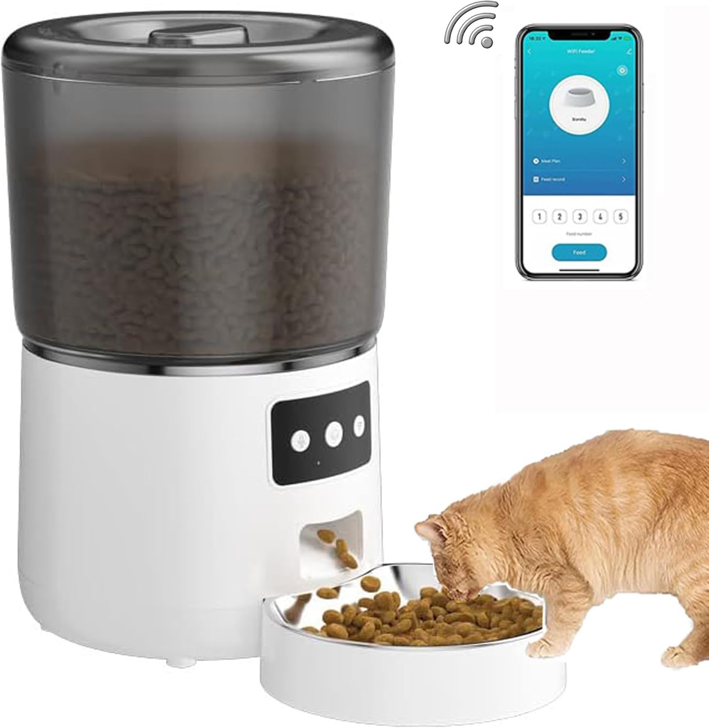 Smart Krmítko 4L Pro Kočky S Podporou Aplikací A Nouzovým Napájením