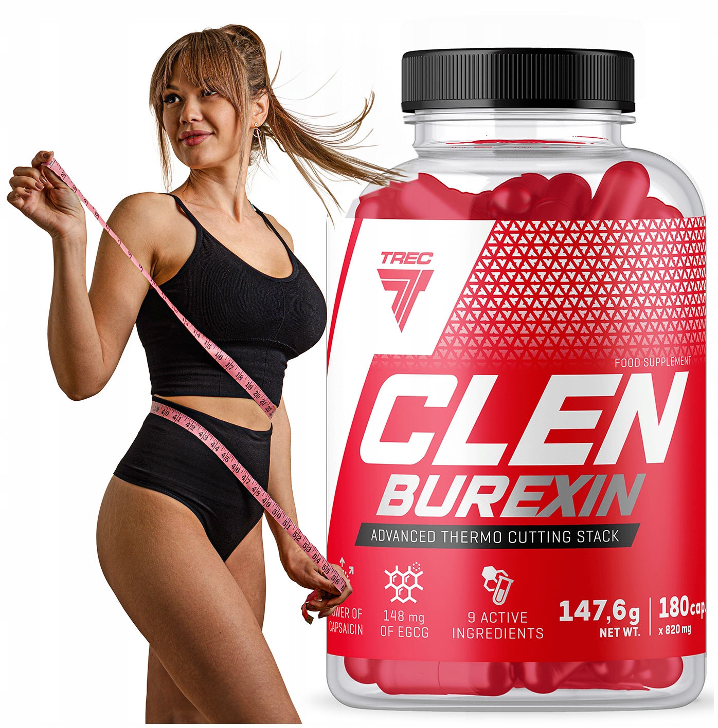 Trec ClenBurexin 180 kapslí turbo metabolismus kontrola tělesné hmotnosti fat burn