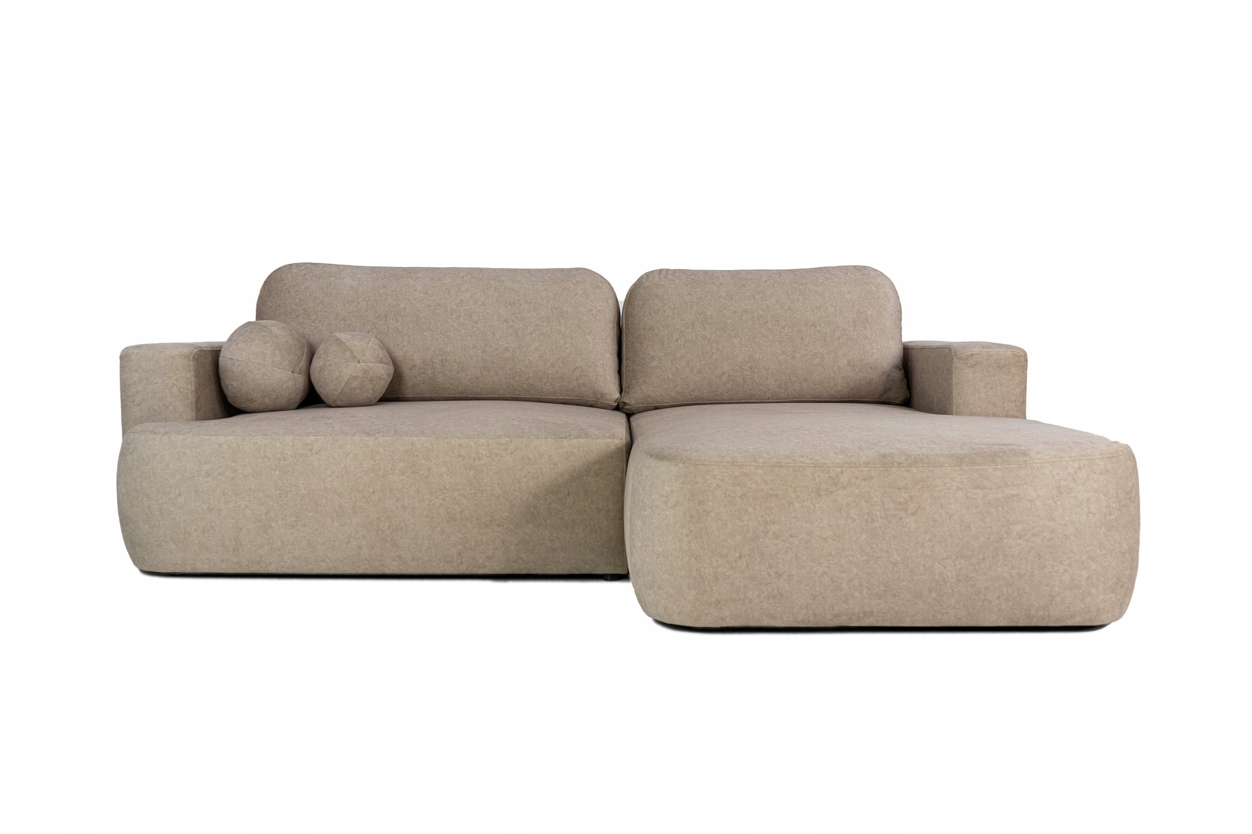 Rohová Sedačka s funkcí spaní, nádoba, volné polštáře, područky Gio