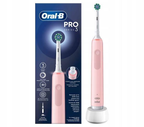 Szczoteczka rotacyjna Oral-B Pro Series 3 Pink