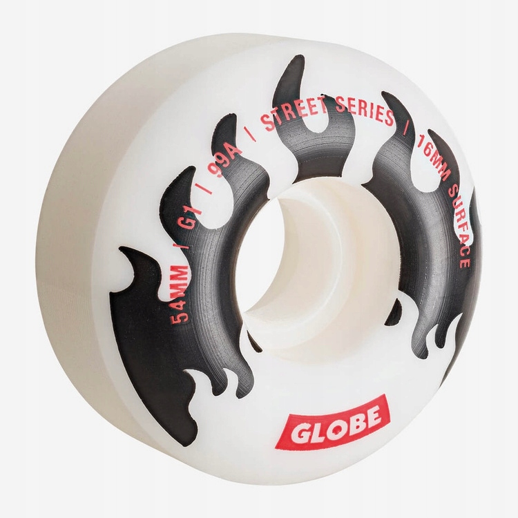 Kolečka pro skateboard Globe G1 Street Wheel Bílá/Černá/Flames 54 mm