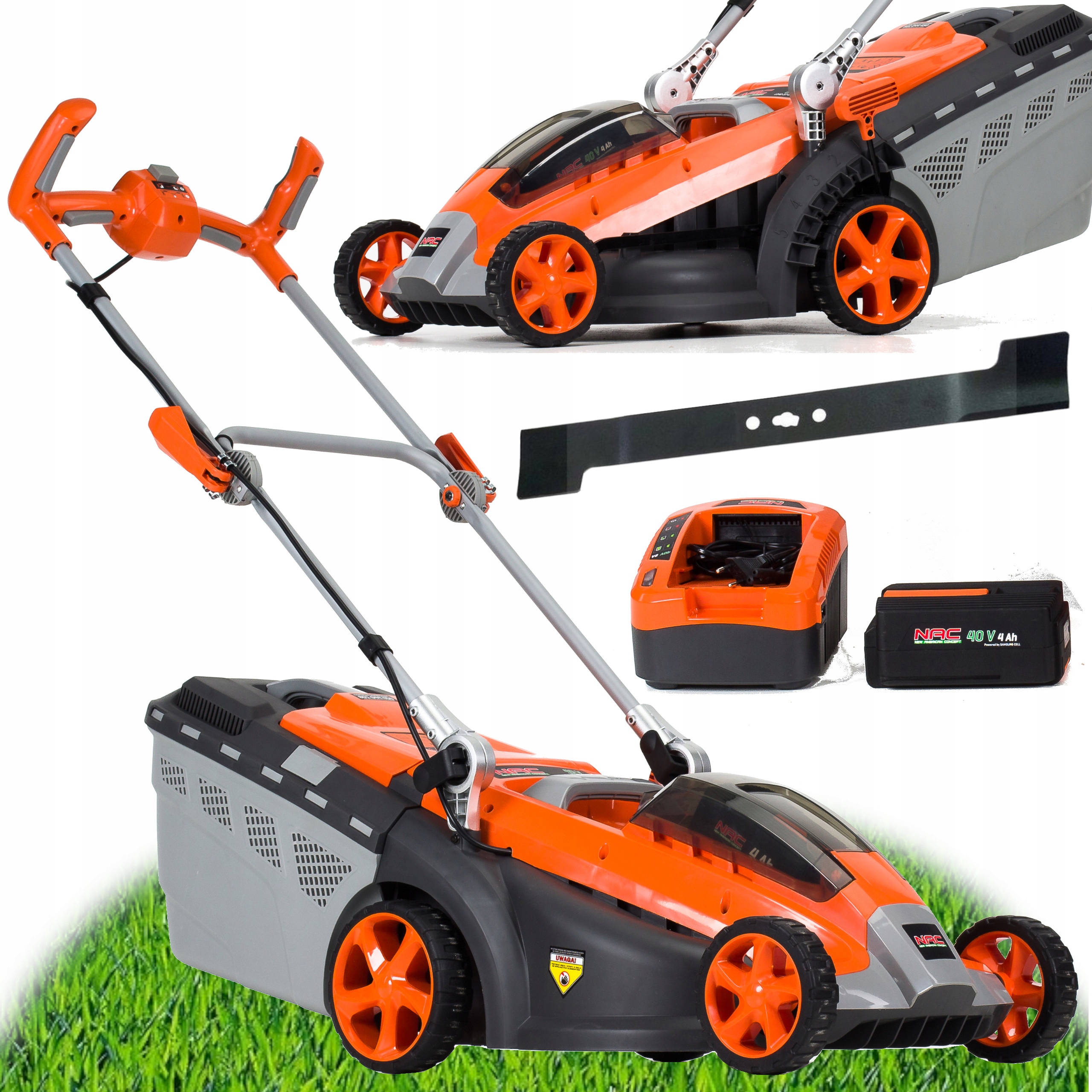 

Kosiarka akumulatorowa Nac Nac 40V 4Ah 37cm Zestaw