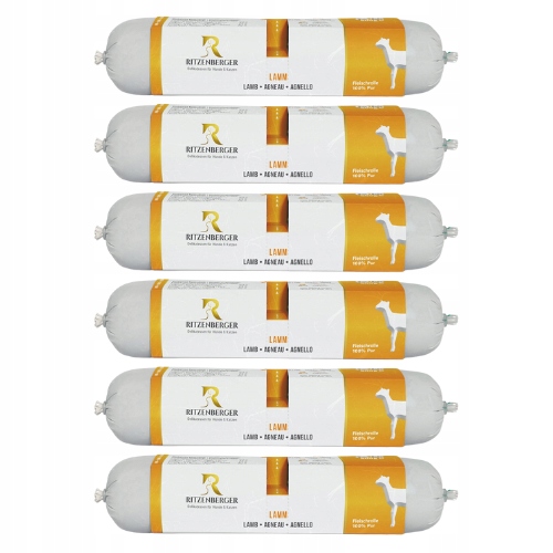 6 x Jagnięcina podwójne rolki 2x400g czyste mięso nietolerancja pokarmowa