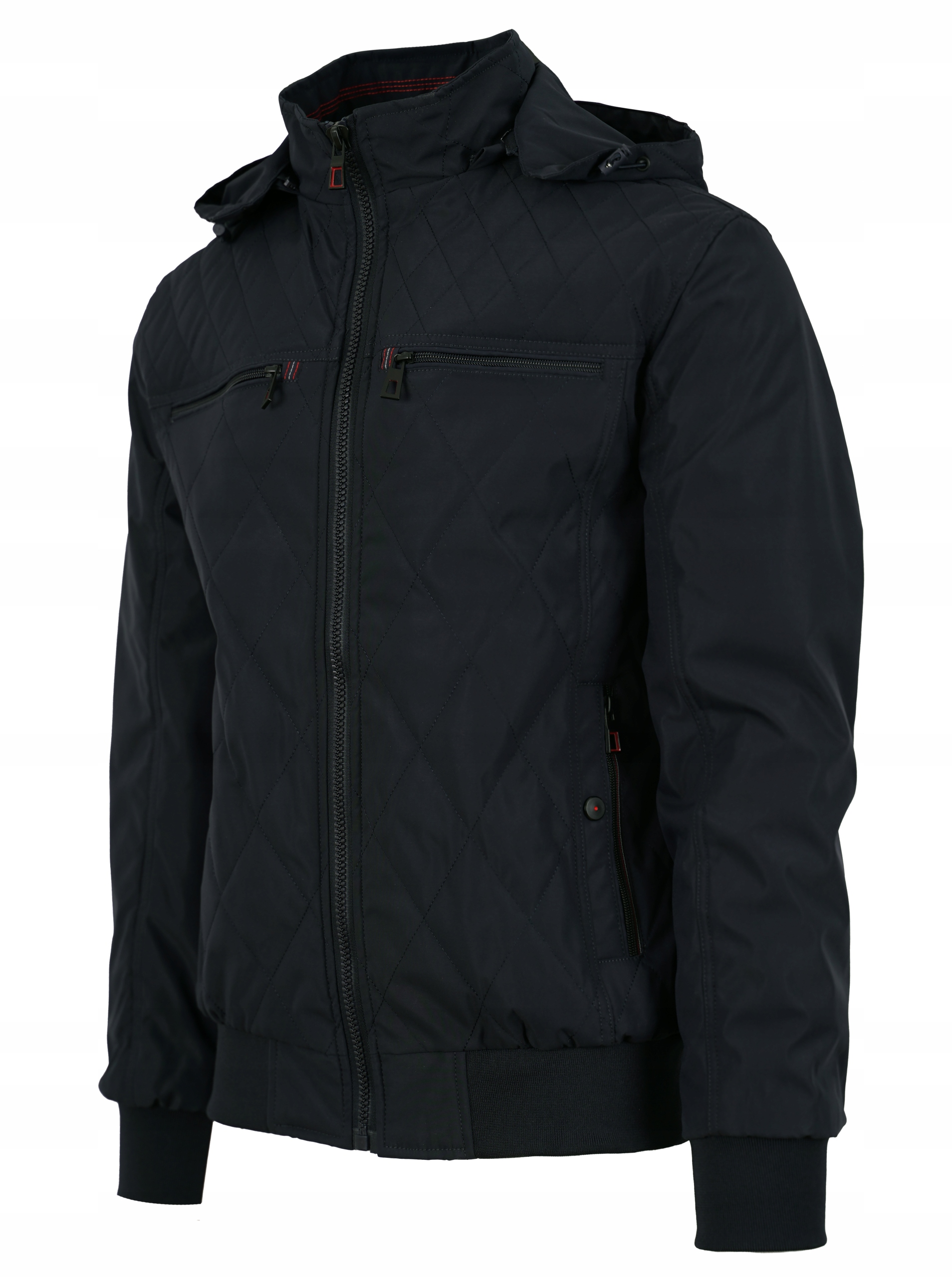 KURTKA MĘSKA PIKOWANA PRZEJŚCIOWA ZE ŚCIĄGACZEM GRANATOWA WIOSENNA 2XL Marka inna