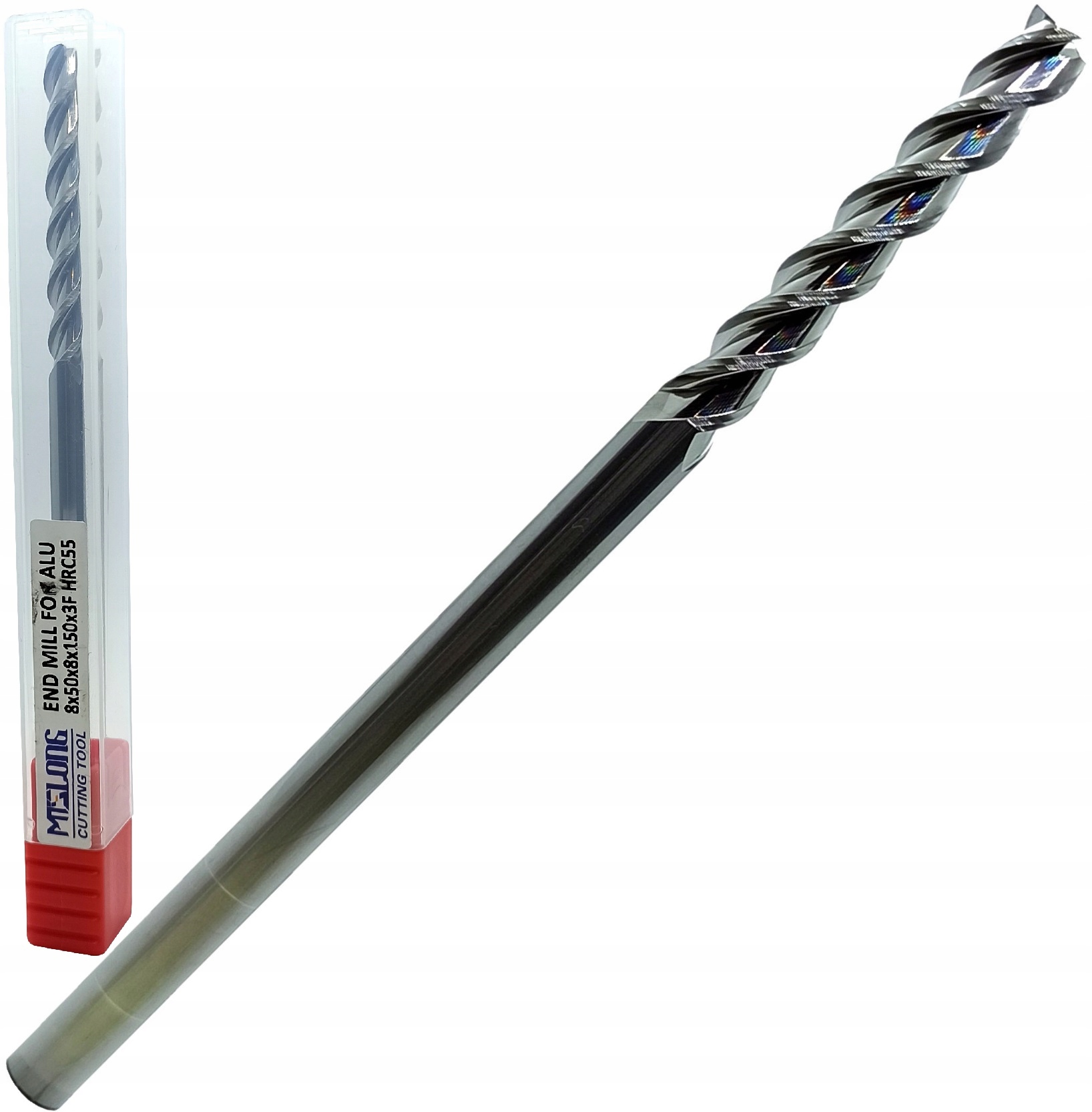 Frez Węglikowy Vhm fi 8mm 150L Długi Mts 55HRC Aluminium 3Z