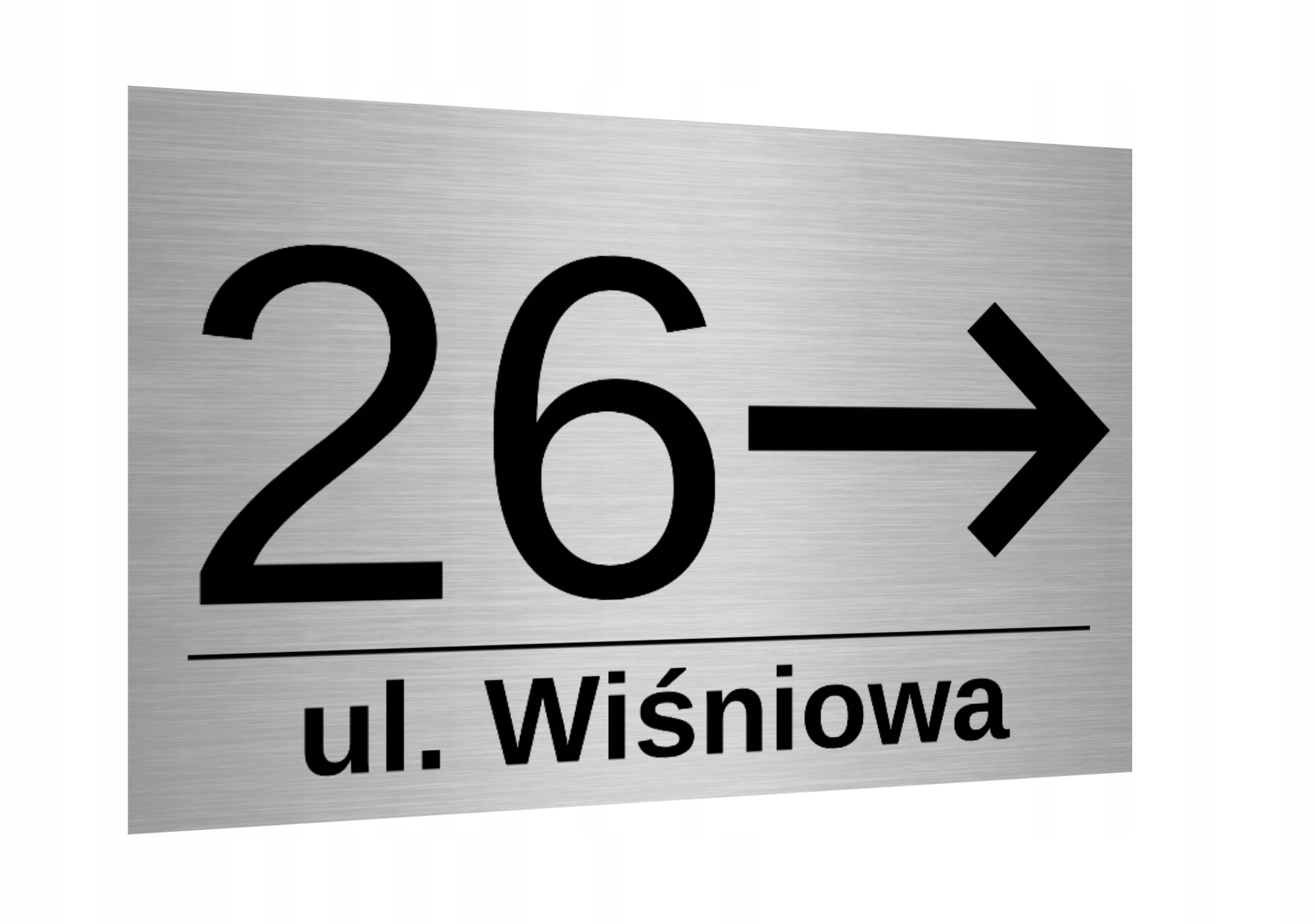 TABLICZKA TABLICA ADRESOWA NUMER DOMU ULICY STRZAŁKA ALUMINIOWA ADRES 30X20
