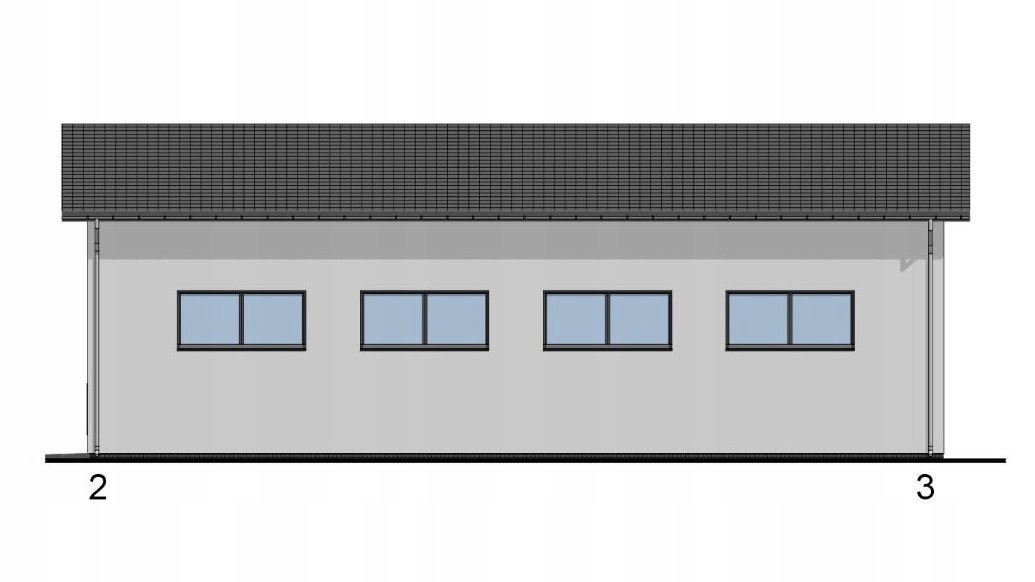 PROJEKT BUDYNKU GOSPODARCZEGO G2245 Długość 10 m