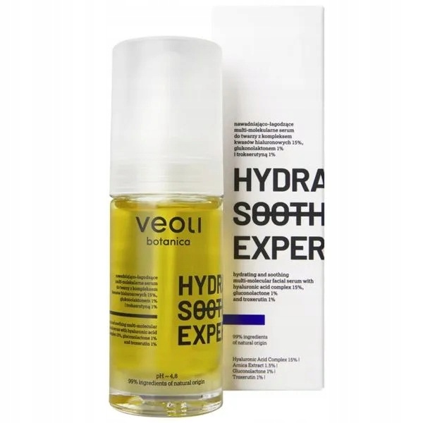 Veoli Botanica Hydra Soothing Expert, hydratační a zklidňující multi-molekula