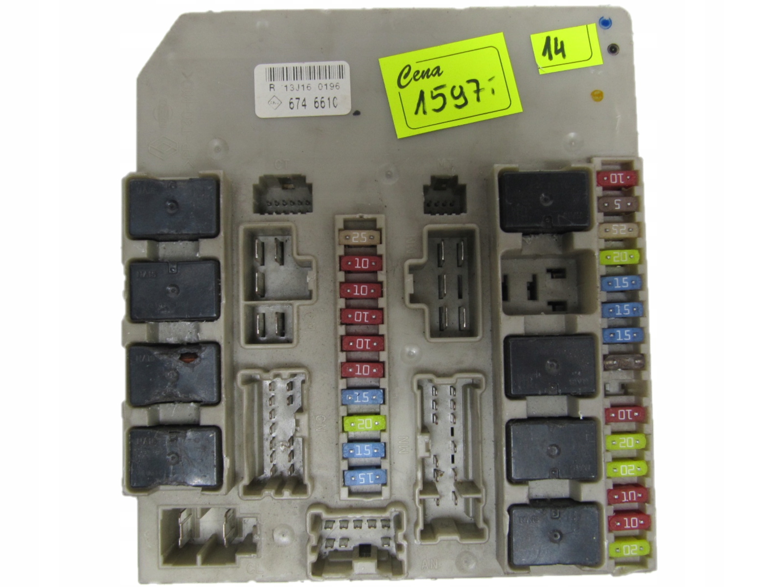 RENAULT CLIO SKRZYNKA MODUŁ BSM 674661C R13J160196
