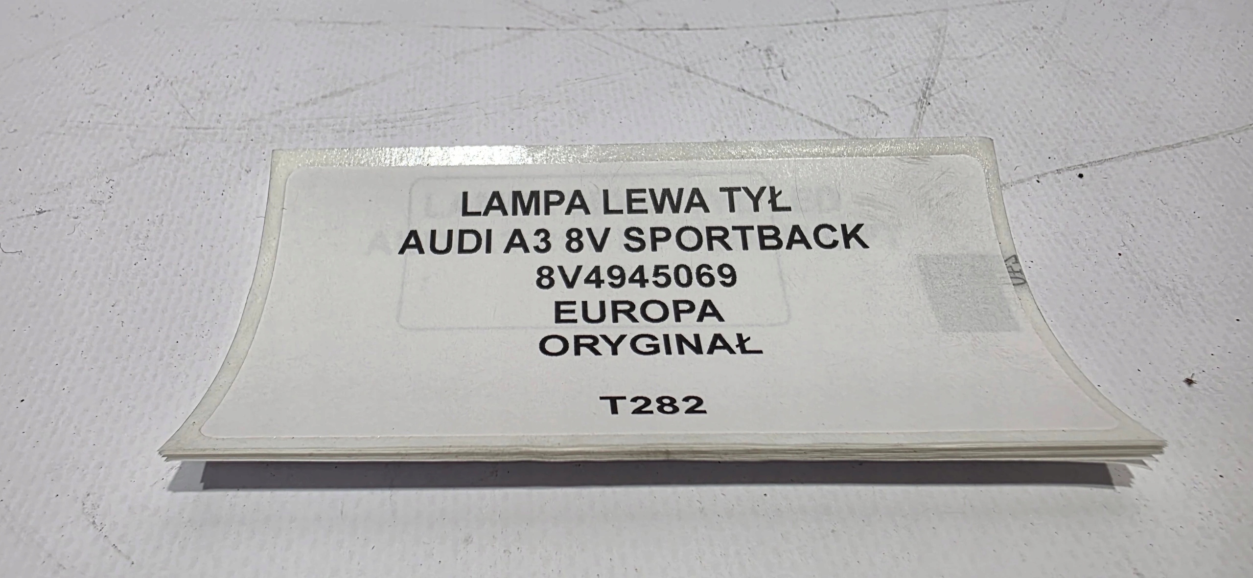 light left rear part AUDI A3 8V SPORTBACK original EUROPA 8V4945069